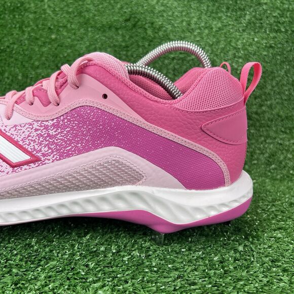 Adidas Icon Bounce 6 Baseball Cleats Men's 13.5 Mother’s Day Pink GZ0443 Metal - Picture 9 of 17